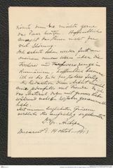 Nachlass Franz Steindachner, Brief von Grigore Antipa an Franz Steindachner (14.10.1913), Inv.Nr. 13.07, Seite 4